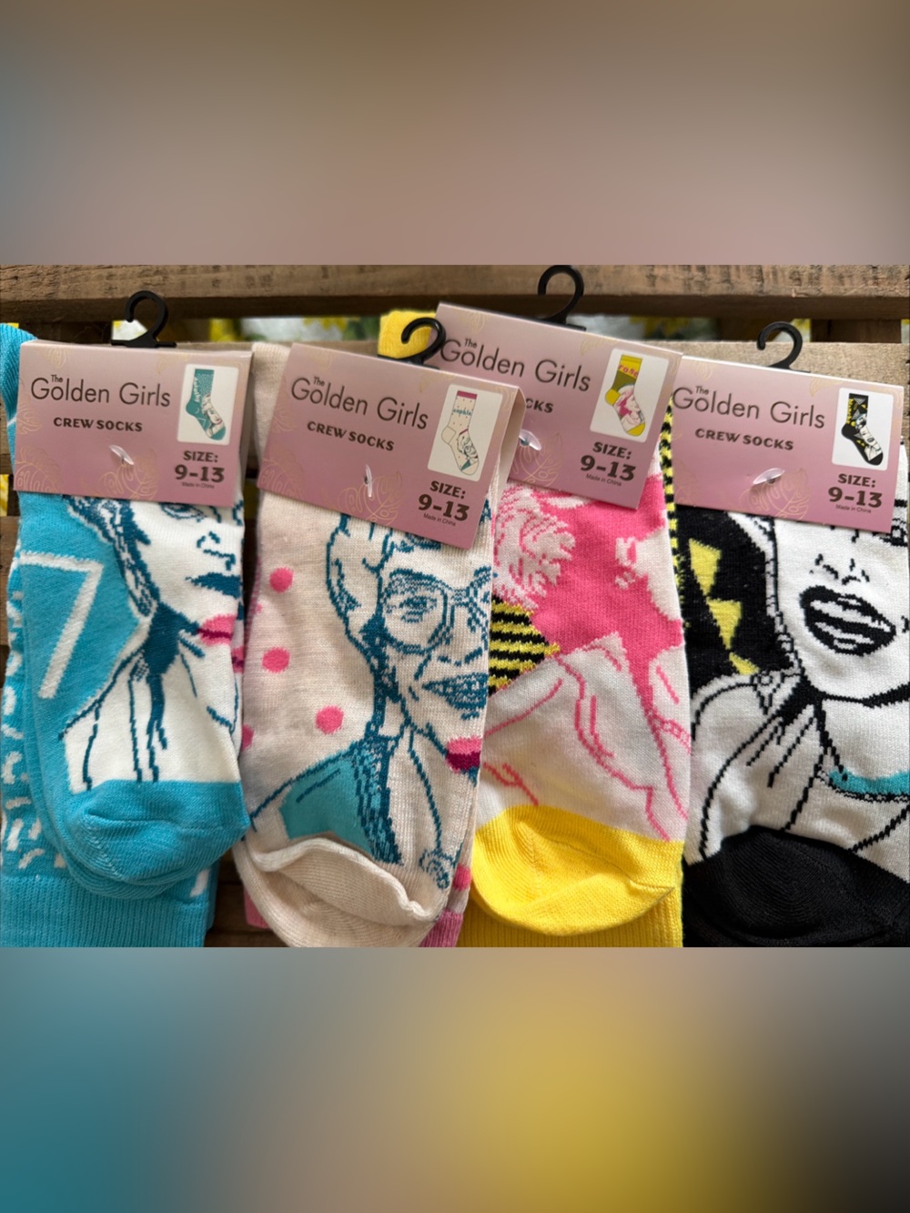 Golden Girls set 4 crew socks